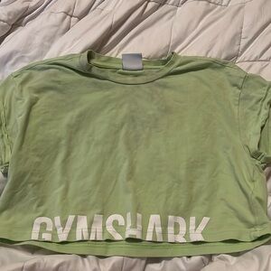 gymshark fraction cropped tee